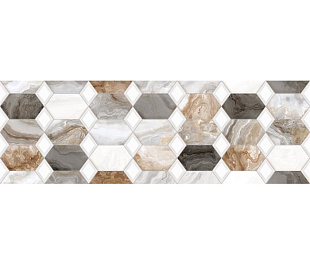 DG10-05 Плитка настенная Hypnose Grey Decor 05 glossy 30*90см 1,08м2