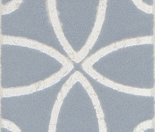 Вставка Амальфи орнамент серый 9.9х9.9