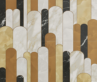 fQMV Roma Gold Archs Inserto Mix 2 100x120 RT (комп/2шт)