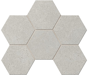 Мозаика LA01 Hexagon 25x28,5 лаппатир.(10 мм)