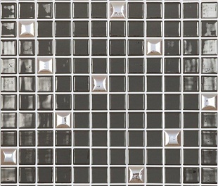 Мозаика Edna Mix 836 Темно-коричневый (на сетке)