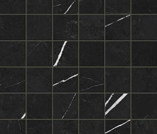 610110001071 Мозаика FORTE DEI MARMI ELEGANT BLACK MOSAIC 30x30 см