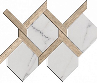 Плитка из керамогранита Kerama Marazzi Монте Тиберио 49.5х40.2 белый (ID75)