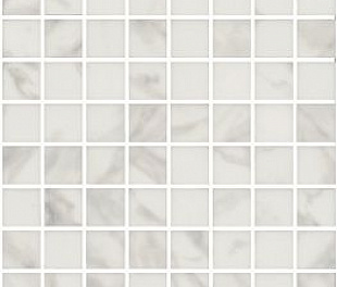 Декор Алькала белый мозаичный 20х50