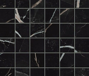 610110000815 Мозаика напольная EMPIRE CALACATTA BLACK MOSAIC LAP 30x30 см