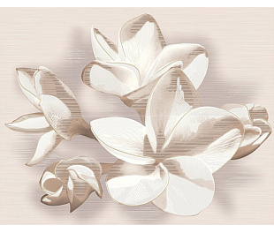 Панно из 2 частей AMATI PLUMERIA BEIGE 40,2x50,5 (6 комплектов)