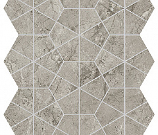 AJQ0 Мозаика MARVEL MERAVIGLIA SILVER MAJESTIC HEXAGON LAP 40,3x46,6 см
