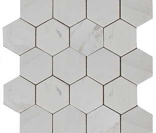 Мозаика Hexagon MwP 74x74 (270X305X9), натур. мрамор