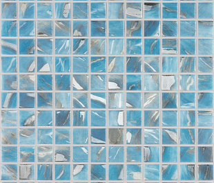 Мозаика Oasis Blue №7102 (на сетке) 25x25