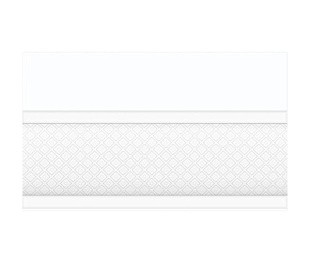 Бордюр объемный Катрин белый (13-01-1-25-43-00-1451-0) 15х25 (18шт)
