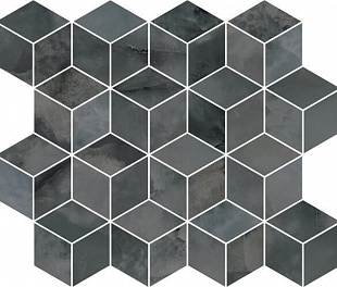 Декор Джардини серый темный мозаичный 37.5х45