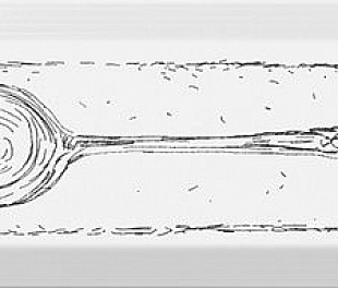 Декор Spoon чёрный 8.5х28.5