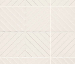 4D Diagonal White  20х20