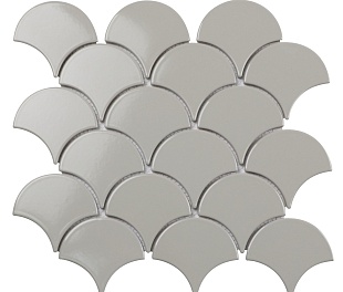 Кер. мозаика Fan Shape Light Grey Glossy (BF1912) 293х274х6