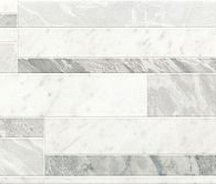 Керамическая плитка Roma Diamond Deco White Brillante 25x75