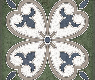 Керамическая плитка Плитка SMALTO DECOR 4 VERDE 15*15