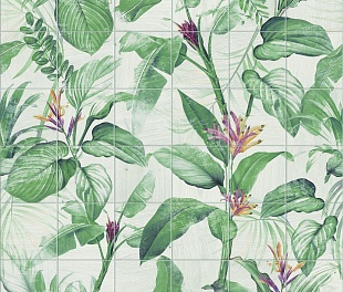 Керамическая плитка Mural SPRING LEAVES (green)