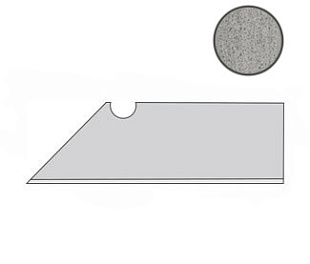 A0IT Спецэлемент BLAZE ALUMINIUM BATTISCOPA SAG DX 7,2x30 см