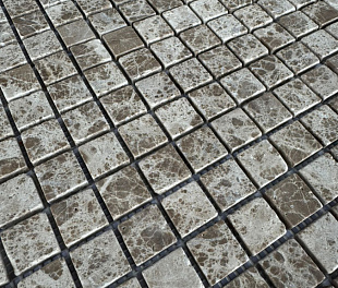 PIX 802 Light Emperador, чип 23x23 мм, сетка 305х305x6 мм, Матовая