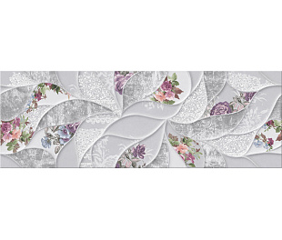 Плитка R 24,2*70,0  MALWIYA GREY FLORIS 1.02м2/48,96м2