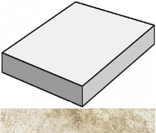 A0TJ Ступень угловая AIX BLANC SCALINO ANG 37,5x37,5 см