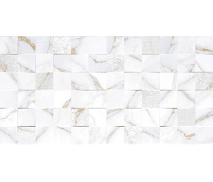 TP3660H Плитка настенная Дафнис Декор 30*60см белый 1,8м2