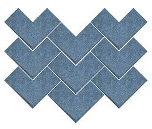 118703 Плитка BOHO ELLE BLUE RAKU 20x20 см
