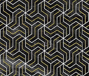 Crystal Fractal Декор чёрный 30х60