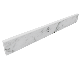 Плитка из керамогранита Estima Alba 7х60 белый (Skirting/AB01_PS/7x60)