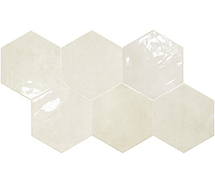 Плитка DNA Spark Ivory Glossy Hex 15х17,3 (0,617)