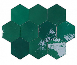 Zellige Hexa Emerald (122086) 10,8х12,4