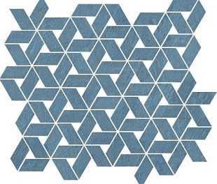 9RTB Мозаика RAW BLUE TWIST 35,8x31 см