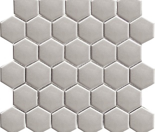 Кер. мозаика Hexagon small Grey Glossy (MT20116) 265х278х6