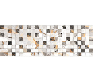 DG01-01 Плитка настенная Perfect Silver Decor 01 glossy 30*90см 1,08м2