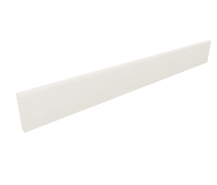 Плитка из керамогранита Estima Luna 7х60 белый (Skirting/LN00_NS/7x60)