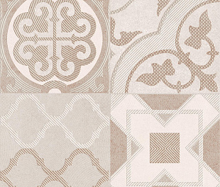 Вставка Dover Vetro Ivory W\DEC M 25х75 NR Satin 1