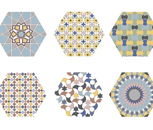 Керамогранит Codicer Hexagon Kasbah Mix Colors 22x25