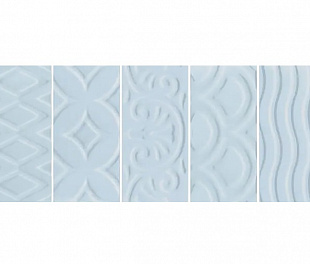 Керамическая плитка для стен Kerama Marazzi Авеллино 7.4x15 голубой (16015)
