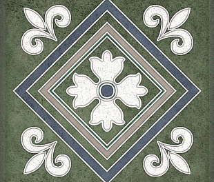 Керамическая плитка Плитка SMALTO DECOR 2 VERDE 15*15