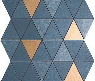 MEK Blue Mosaico Diamond Gold Wall (9MDU) 30,5x30,5