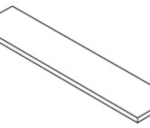 620070002656 Ступень угловая левая FORTE DEI MARMI QUARK OYSTER WHITE SCAL ANG SX 33x160 см