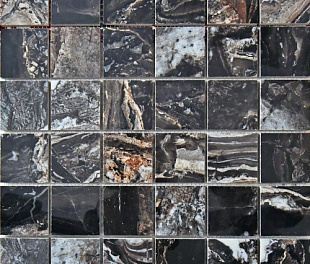 Mosaico Nairobi Black Polished 5x5 30x30
