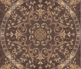Pompei Панно напольное коричневое (PY6G114) 88x88