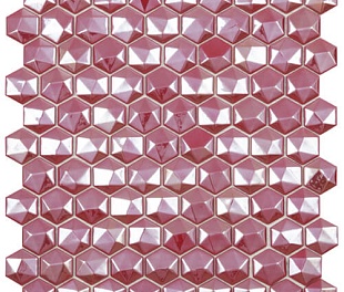Мозаика Hex Diamond 375D Красный (на сетке) (0,087м2)