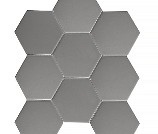 Кер. мозаика Hexagon big Grey Matt (FQ21016) 256х295х6