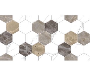 TP3628H Плитка настенная Дамон Декор Гексагон 30*60см 1,8м2