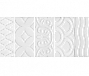 Керамическая плитка для стен Kerama Marazzi Авеллино 7.4x15 белый (16017)