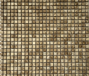 Pix 352  Light Emperador ,чип 10x10 мм, сетка 305х305x6 мм, Матовая