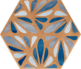 J084 Terracreta Dipinto Chamotte Esagonо 25х21,6