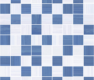 Stripes Мозаика синий+серый 30х30